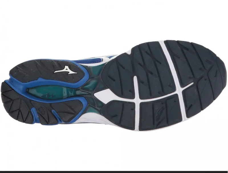 Mizuno Men's Wave Rider 20 Blue/White UK 14-5